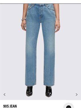 Re/Done Light Blue Straight-Leg Jeans